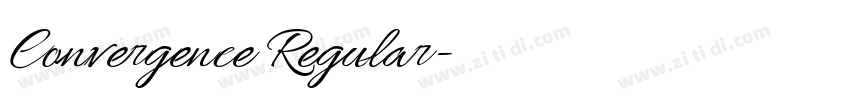 Convergence Regular字体转换